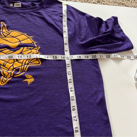 Team Apparel NFL Minnesota Vikings Dri Fit Short Sleeve T Shirt Size L - Picture 6 of 9